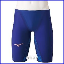 MIZUNO FINA Swim Suit Half Spats Men GX SONIC V MR Model N2MB0502 Reflex Blue