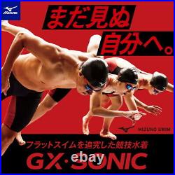 MIZUNO GX SONIC 6 CR FINA N2MBA502 Size S Black Swim Suit Men wear New