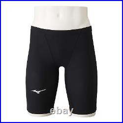 MIZUNO N2MB2011 Men's Swimsuit MX SONIC alphaII Half Spats Black/Navy Size L NEW