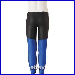 MIZUNO N2MB9579 Men's Swimsuit FG-II Long Spats Size 2XS Black x Blue Polyester