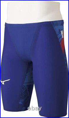 MIZUNO Swim Suit Men GX SONIC V ST FINA Blue N2MB0501 Size S New Japan