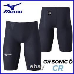 MIZUNO Swimsuit Men GX SONIC 6 CR N2MBA50209 Black 2XS-XL SIZE FedEx AKA06