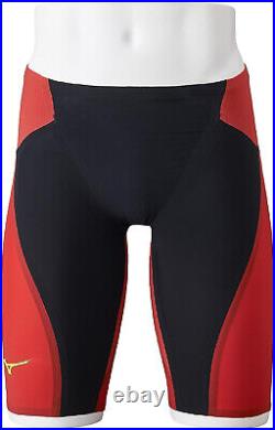 MIZUNO Swimsuit Men GX SONIC 6 ET Model FINA N2MBA503 Black Red Size L