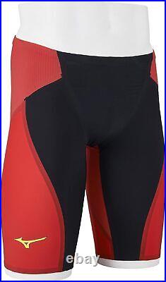 MIZUNO Swimsuit Men GX SONIC 6 ET Model FINA N2MBA503 Black Red With Tracking