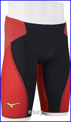 MIZUNO Swimsuit Men GX SONIC 6 ET Model FINA N2MBA503 Size XL Black Red New