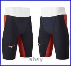 MIZUNO Swimsuit Men GX SONIC 6 NV Model FINA N2MBA501 Black Red Size XS