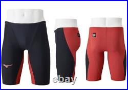 MIZUNO Swimsuit Men GX SONIC 6 NV Model FINA N2MBA501 Black Red Size XS