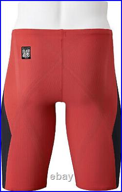 MIZUNO Swimsuit Men GX SONIC 6 NV Model FINA N2MBA501 Black Red Size XXS