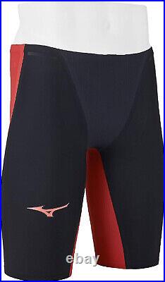 MIZUNO Swimsuit Men GX SONIC 6 NV Model FINA N2MBA501 Black Red Size XXS