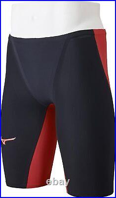 MIZUNO Swimsuit Men GX SONIC 6 NV Model FINA N2MBA501 Black Red With Tracking