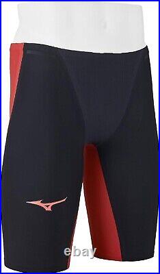 MIZUNO Swimsuit Men GX SONIC 6 NV Model FINA N2MBA501 Size XS Black Red New