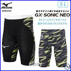 MIZUNO Swimsuit Men GX SONIC NEO SL FINA N2MB2005 Black Neo Lime All sizes F/S