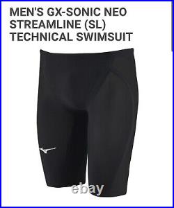 MIZUNO Swimsuit Men GX-SONIC Neo Streamline Technical Swimsuit Black Size XS