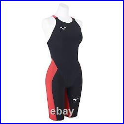 MIZUNO Swimsuit Women GX SONIC 6 CR World Aquatics Approved Black Red N2MGA702