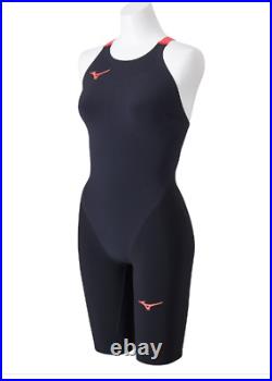 MIZUNO Swimsuit Women GX SONIC 6 NV FINA N2MGA701 Black Red With Tracking Japan