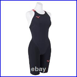 MIZUNO Swimsuit Women GX SONIC 6 NV World Aquatics Approved Black Red N2MGA701