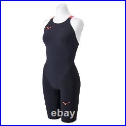 MIZUNO Swimsuit Women GX SONIC 6 NV World Aquatics Approved Black Red N2MGA701