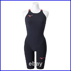 MIZUNO Swimsuit Women GX SONIC 6 NV World Aquatics Approved Black Red N2MGA701