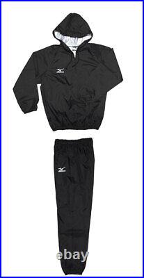 Mizuno Boxing Sauna suits Weight loss wear top and bottom set Black White logo