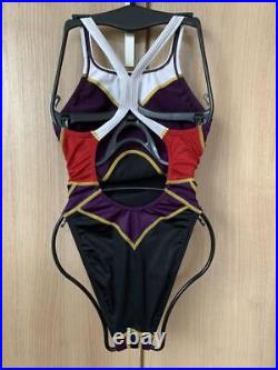 Mizuno Competitive One Piece Tankini Swimsuit L Size Purple Excellent Condition