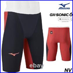 Mizuno Mens Swimsuit GX SONIC 6 NV Half Spats? N2MBA501 96 Black/Red 2023 oki06
