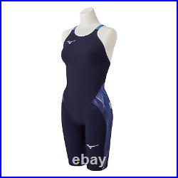 Mizuno N2MG0202 Wome's Swimsuit GX SONIC V MR Half Suit Aurora Blue Size XS NEW