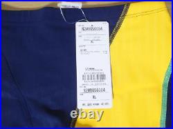 Mizuno Practice Swimsuit Exercise Suit Up Navy Blue Yellow Xl Size
