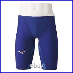 Mizuno Racing Swimsuit Mens Size S GX SONIC V MR Half Spats N2MB0502 Blue