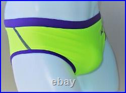 Mizuno Swim Briefs from Japan Size 30 33 Safety Yellow and Violet