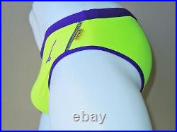 Mizuno Swim Briefs from Japan Size 30 33 Safety Yellow and Violet