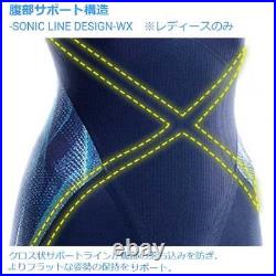 Mizuno Swimsuit N2MB0002 GX Sonic V MR Half Spats Swimming Aurora Blue FedEx