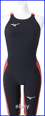 Mizuno Womens Swimsuit GX SONIC 6 CR Half Suit N2MGA702 96 Black/Red M