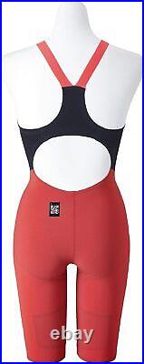 Mizuno Womens Swimsuit GX SONIC 6 CR Half Suit N2MGA702 96 Black/Red M